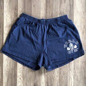 World Gym Men’s Vintage Navy Blue Shorts XL